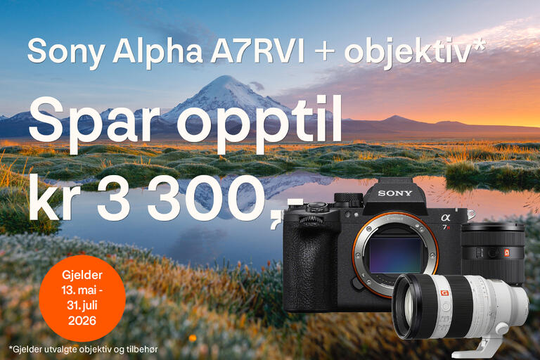 Sony A7R VI introduksjonstilbud